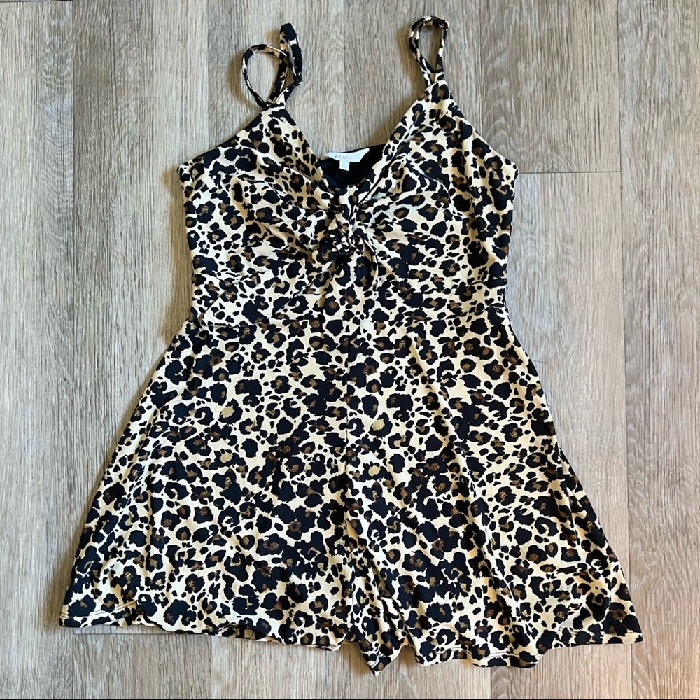 Candie's Leopard Print Romper Size M